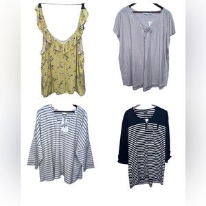 Size 3x Bundle of Four Shirts NWT Brand New